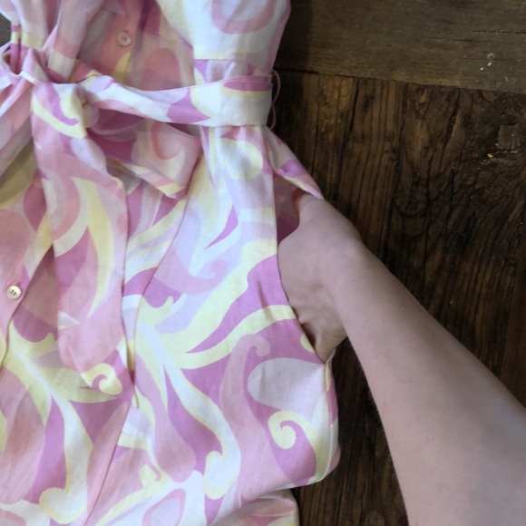 Hill House Home The Lily Dress Candy Kaleidoscope dress with tie waist pockets - Picture 11 of 12